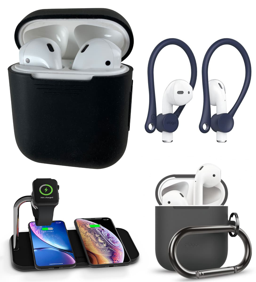 Lisälaitteet AirPods-geeneille 1 ja 2