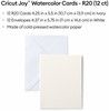 Cricut Watercolor Cards R20 12-pack