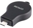 Deltaco 3-i-1 Magnetisk Trdls Laddare med Powerbank