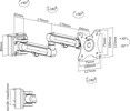 Deltaco Office Monitor Arm Single DELO-0157