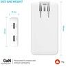 Fixed Reseladdare 2x USB-C 45W