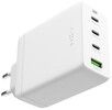 Fixed Supersnabb GaN-laddare 100W 3xUSB-C + USB-A