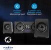 Nedis Gaming Speaker Set with Dual Subwoofer System