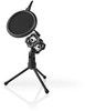 Nedis Table Microphone Tripod with Pop Filter