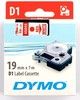 Tape Dymo D1 19mm x 7m