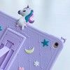 Trolsk Kids Case with strap - Cute Purple Unicorn (iPad Air 4)