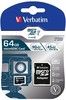 Verbatim MicroSD Pro 64GB inkl SD-Adapter