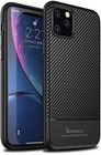 iPaky Carbon Fibre Texture (iPhone 11 Pro Max) - Musta