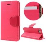 Mercury Diary Wallet (iPhone SE3/SE2/8/7) - Tumma pinkki