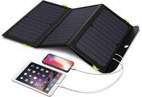 Allpowers aurinkoshkpaneeli 21W ja Powerbank 10 000 mAh