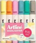 Artline Highlighters 660 Pastel - 6 kpl