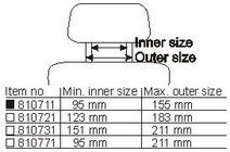 Brodit niskatuen kiinnitys VESA 810711