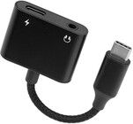 Brodit USB-C-Splitter, PD 60W + 3.5 mm Ljud 216482