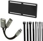 Brodit USB-C-jakaja, PD 60W + USB-A Data, vetoketjulla 216479