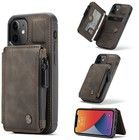 CaseMe Back Case Wallet (iPhone 12 mini) - Tumman ruskea