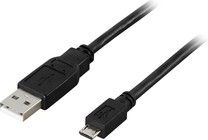 Deltaco USB-A-MicroUSB -kaapeli