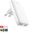 Fixed matkalaturi 2x USB-C 45W