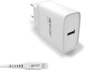 Gear 220V 1xUSB-A 2,4V Lightning-kaapelilla
