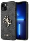 Guess 4G Big Metal -logo (iPhone 14 Pro) - Musta
