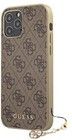 Guess Charms 4G Case (iPhone 13 Pro) - Ruskea