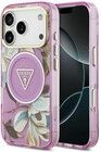 Guess IML Glitter Flowers MagSafe Case (iPhone 17 Pro/18 Pro)