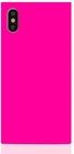 iDecoz Square Case - Neon (iPhone X/Xs) - Vaaleanpunainen