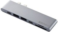 Kanex iAdapt 7-in-1 Multiport USB-C -keskus + kortinlukija