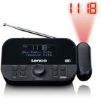 Lenco CR-615BK DAB+/FM-kelloradio Kanssa Ajanprojisointi