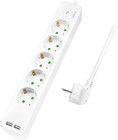 LogiLink Haaraliitin 5-tie + 2xUSB-kytkin