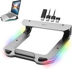 Macally RGB Laptop Stand with USB Ports