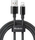 Mcdodo Dichromaattinen USB-A-Lightning-kaapeli - Musta/1,2 metri