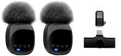 Moobio Pro Wireless Lavalier Microphone x2