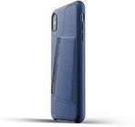 Mujjo Full Leather Wallet Case (iPhone Xs Max) - Sininen