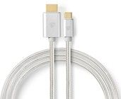 Nedis Fabritallic USB-C-HDMI-kaapeli