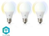 Nedis SmartLife Wi-Fi Smart LED-lamppu E27 9W 2700-6500K - 3-pack