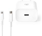 Nedis USB-C -seinlaturi + Lightning-kaapeli - 1 metri