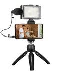 Puluz Live Broadcast Kit - Jalusta + LED-lamppu + mikrofoni + puhelimen pidike