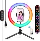 Puluz PKT3082B jalustakiinnitys 26 cm:n RGBW LED-rengasvalolla