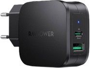 RAVPower Pioneer 30 W 2-porttinen USB-C / USB-A