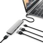 Satechi Slim USB-C -moniporttisovitin 4K - Avaruusharmaa