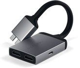 Satechi USB-C Dual HDMI Adapter - Harmaa
