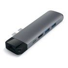 Satechi USB-C Pro Hub Adapter with Ethernet - Harmaa