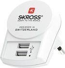Skross Euro USB -laturi 2xUSB-A