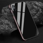 Sulada Tempered Glass TPU Metal cover (iPhone Xs Max) - Vaaleanpunainen