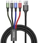 Rikkoutunut pakkaus: Baseus 4in1 -kaapeli USB-C:ll, 2x Lightningilla ja MicroUSB:ll