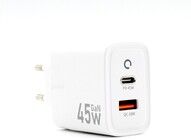 Moobio Viallinen pakkaus: Sein�laturi 45W USB-C ja USB-A GaN PD