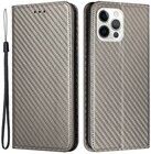 Trolsk Lompakkokotelo Hiilikuitukuvio Telineell� (iPhone 14 Pro)