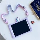 Trolsk Kids Case hihnalla - Cute Purple Unicorn (iPad 11/iPad 10,9 (2022))