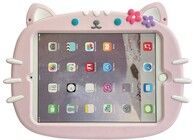 Trolsk Kids Case hihnalla - Pink Cat (iPad 11/iPad 10,9 (2022))