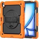 Trolsk Iskunkest�v� Kuori 360� Jalustalla ja Hihnalla (iPad Air 13 (2024-2026)) - Oranssi